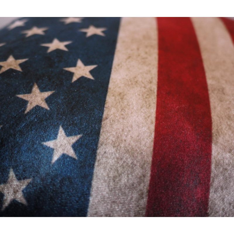 Бархатная подушка Американский флаг