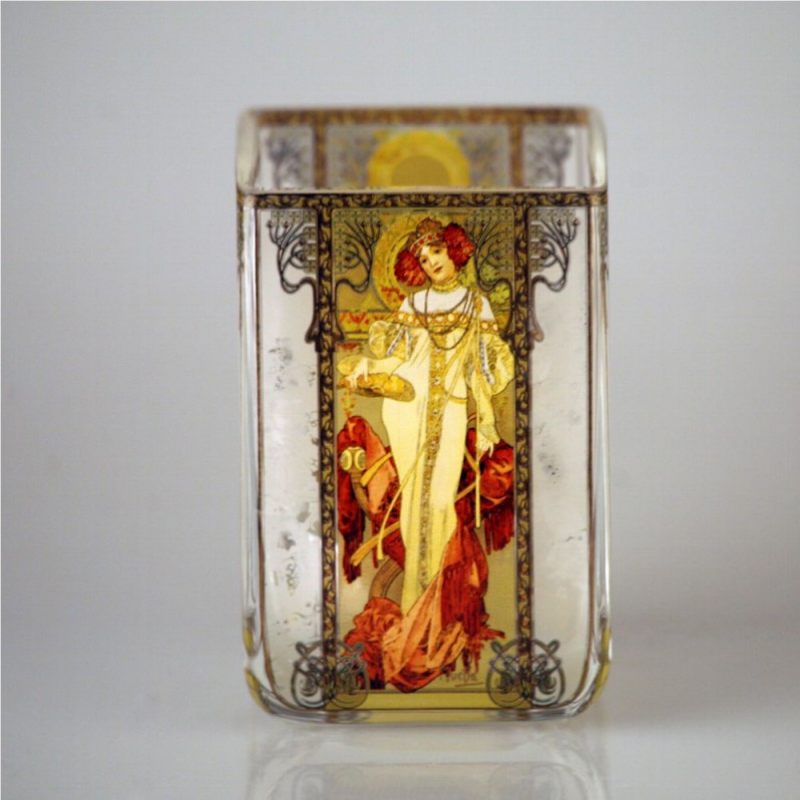 Подсвечник стеклянный Осень,1900 год