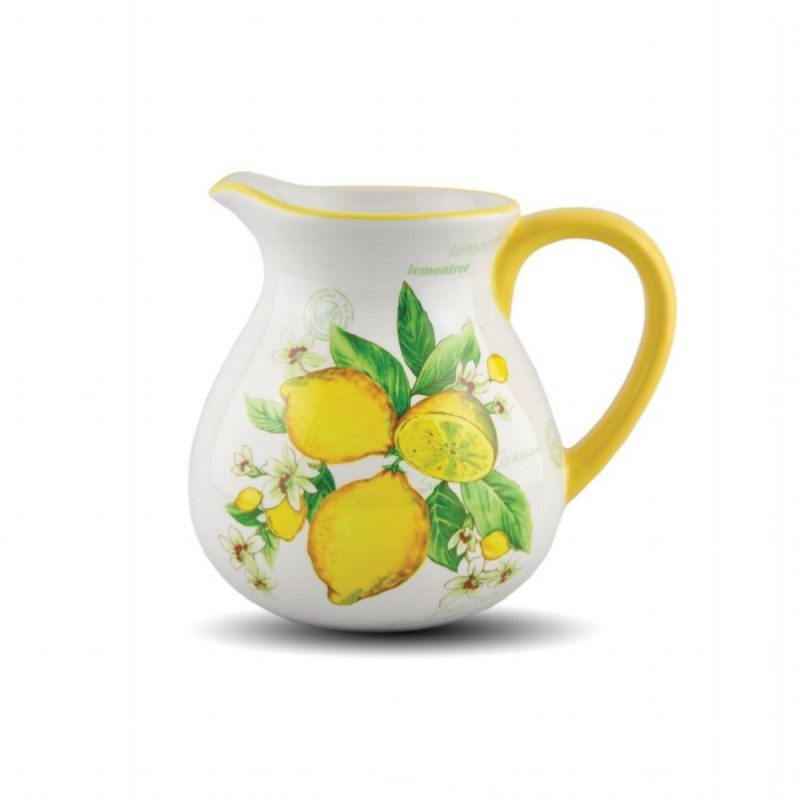Кувшин керамический лимоны. Кувшин с лимонами. Керамический кувшин. Декоративная посуда лимоны. Кувшин керамический лимоны.