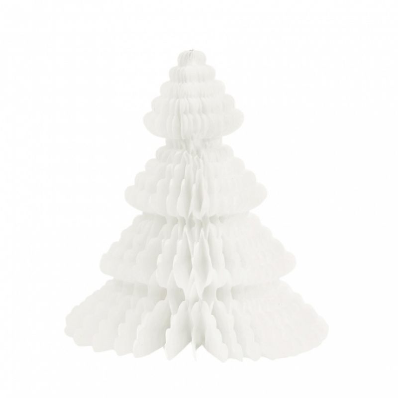Белая елка из бумаги украшение праздника купить в интернет магазине