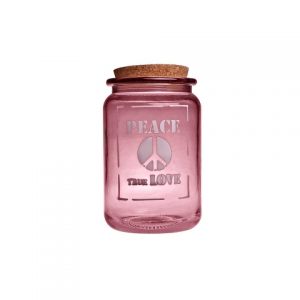 Банка для хранения розовая PEACE TRUE LOVE 1,4 л