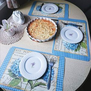 Набор из четырех тарелок Уютный Дом-Лаванда
