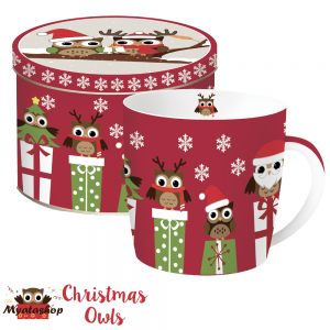 Кружка Совята Christmas owls