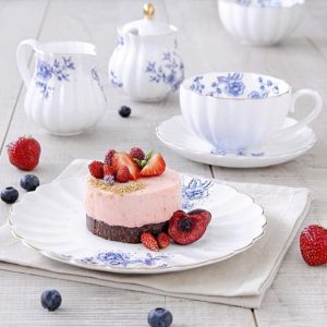Тарелка десертная Роял BLUE PEONIES (синие цветы)