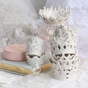 Икорница из керамики в виде короны