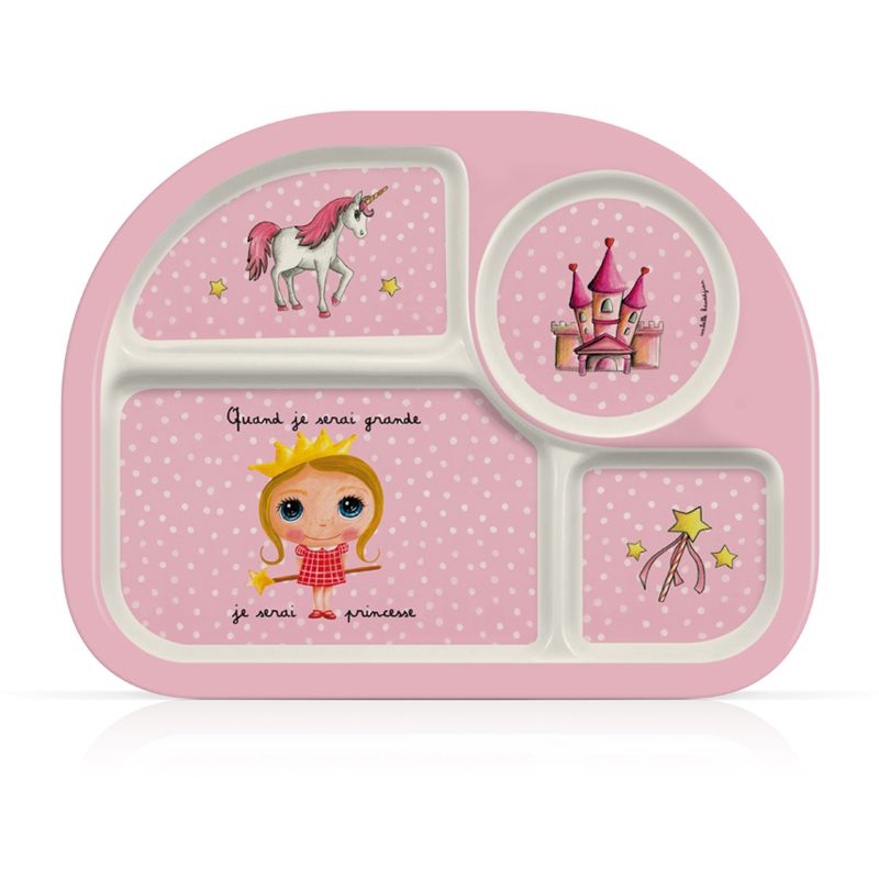 Тарелка-комплект для кормления детей "Принцесса"
