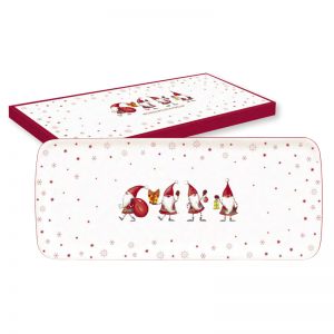 Блюдо сервировочное "CHRISTMAS GNOMES" в подарочной упаковке