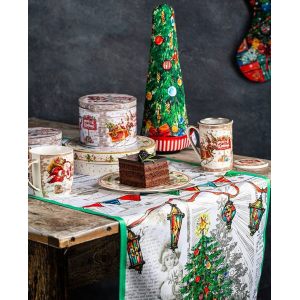 Кружка заварочная с крышкой и ситечком "Christmas time" в подарочной упаковке