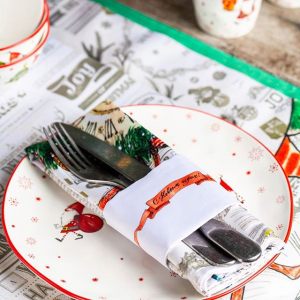 Тарелка десертная "CHRISTMAS GNOMES" в подарочной упаковке