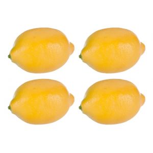 Набор из 4-х шт. декор "Лимоны" желтые
