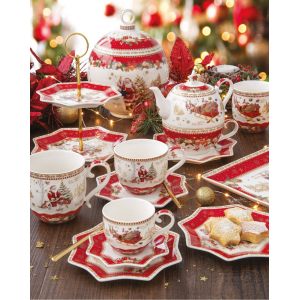 Чайный набор "Christmas memories" (чайник, чашка и блюдце) в подарочной упаковке