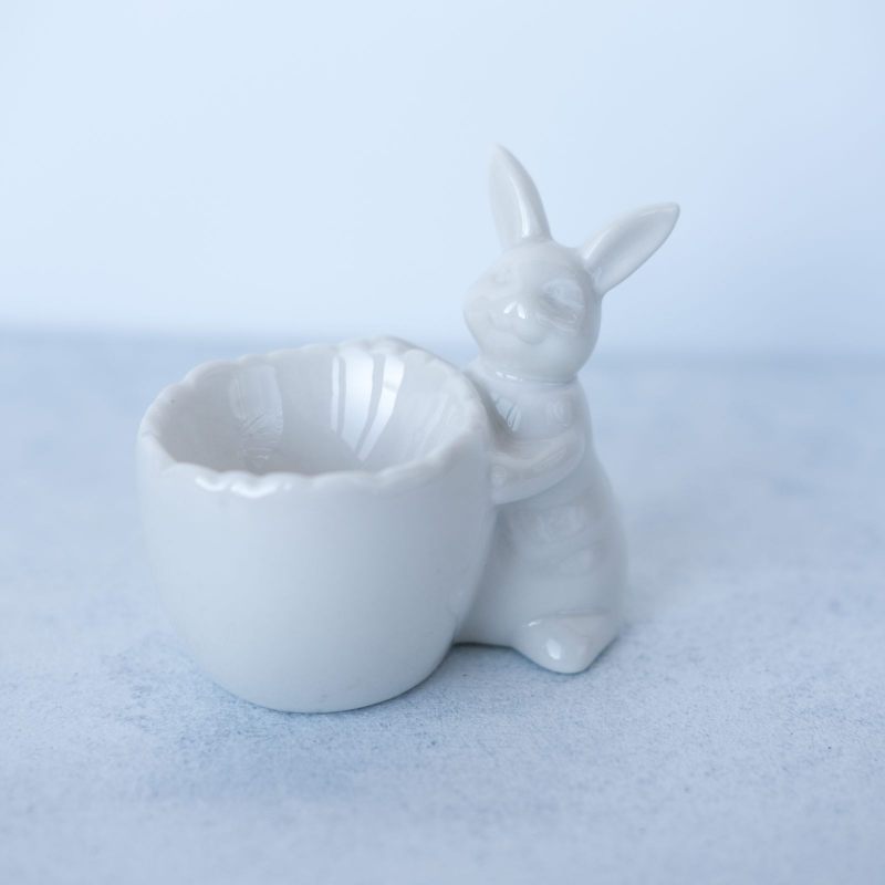 Подставка для яиц "Белый кролик"