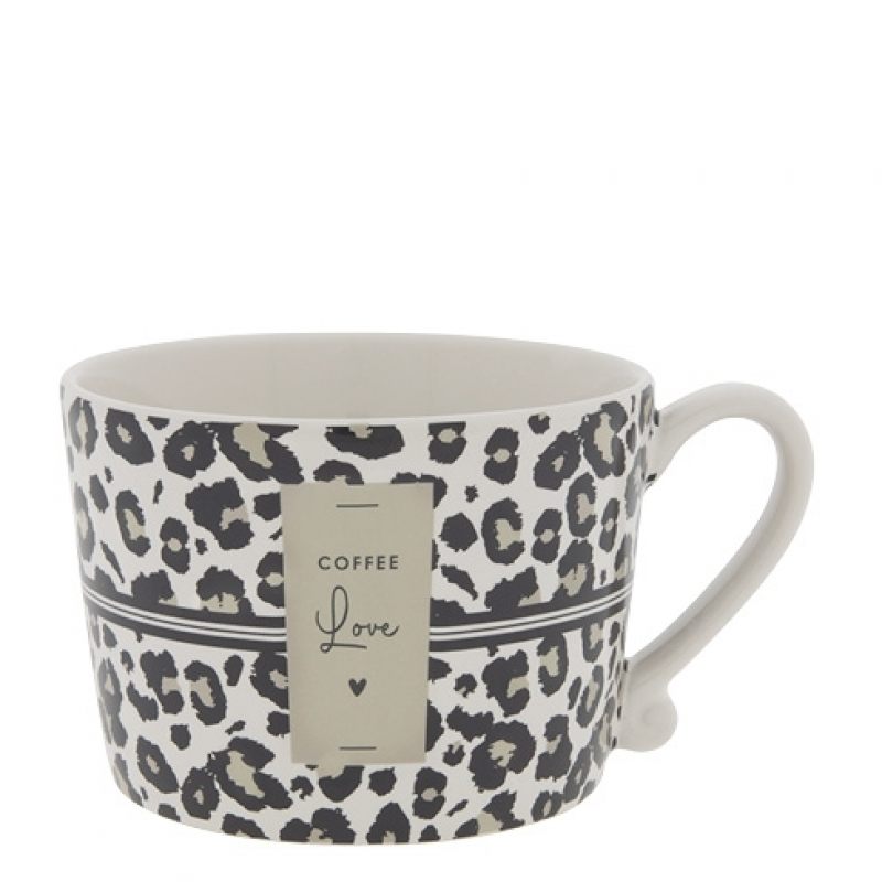 Чашка "White/leopard coffee love"