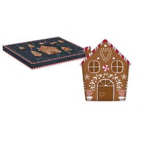 Блюдо "Gingerbread" в виде пряничного домика в подарочной упаковке