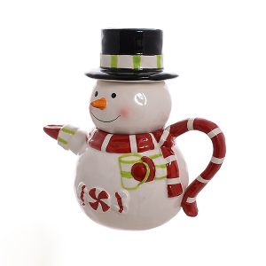 Керамический чайник Снеговик