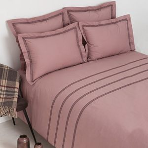 Комплект постельного белья "Акцент", карминово-розовый