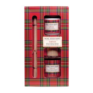 Подарочный набор "Шотландка" (диффузор и ароматическая свеча)