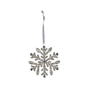 Декор подвесной "Снежинка" 10/11 см в ассортименте