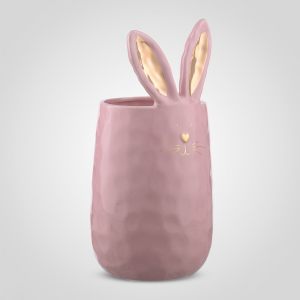 Керамическая ваза-кролик 34 см с ушками