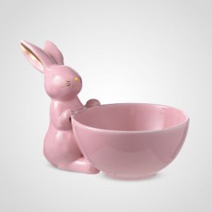 Конфетница керамическая с Кроликом Лаки