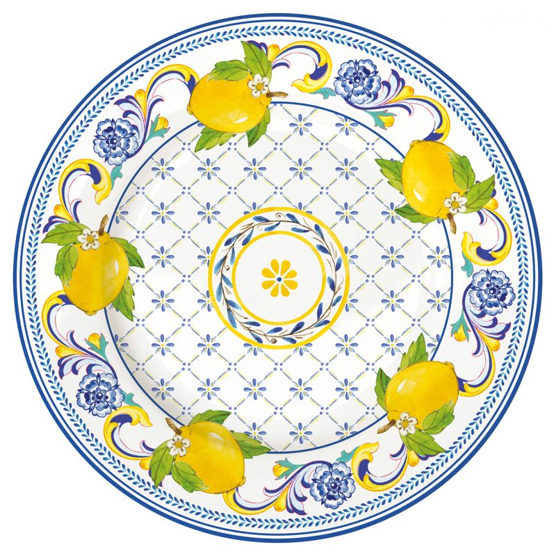 Тарелка десертная "POSITANO" лимоны