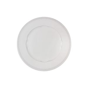Тарелка обеденная "Augusta" белая