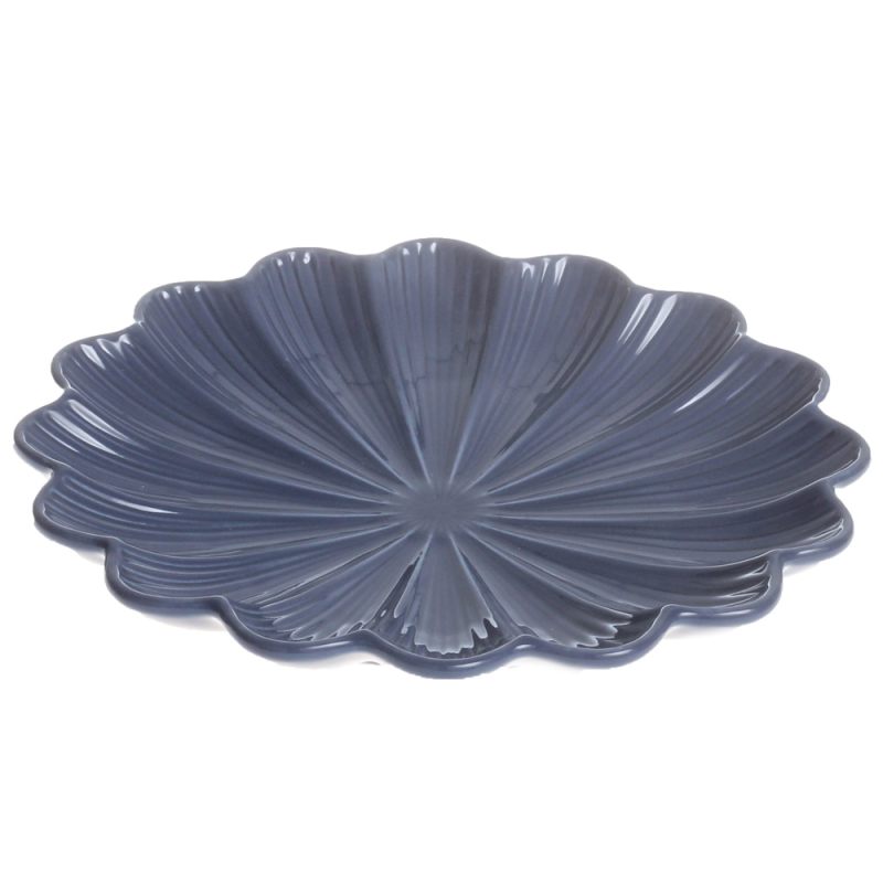 Тарелка для закусок "Lotus magic" 16 см тёмно-синяя