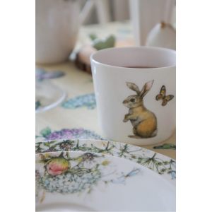 Чайная пара "Кролик в цветах"