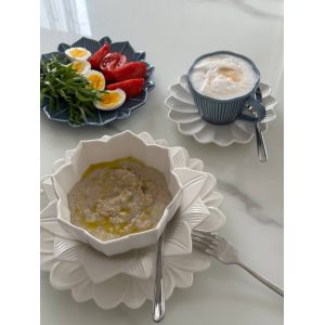 Тарелка суповая "Lotus magic" белая 22см