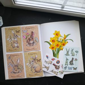 Набор пасхальных открыток "Кролики" 4 шт