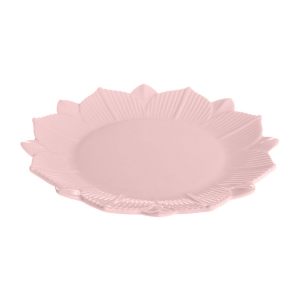 Тарелка десертная "Lotus magic" 21см розовая