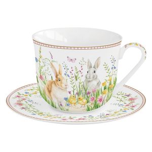 Пасхальная чайная пара "Happy Easter" 370 мл в подарочной упаковке
