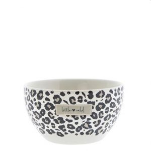 Пиала "White/Leopard little wild black"