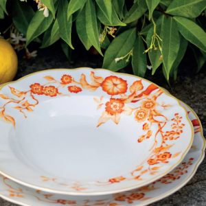 Тарелка суповая "Florentius Orange" 23 см