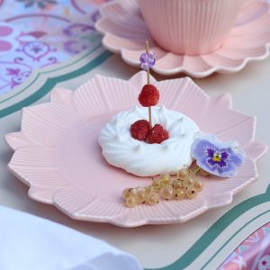 Тарелка десертная "Lotus magic" 21см розовая