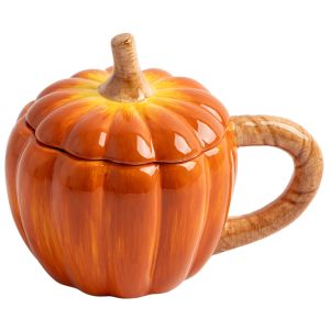 Кружка с крышкой "Bright pumpkin Тыква" 450 мл