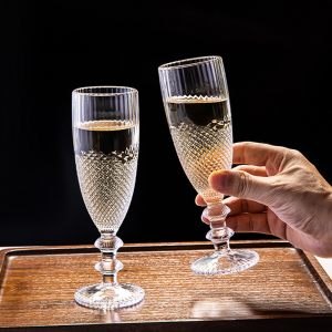 Набор новогодних бокалов для шампанского "Diamond" 160мл, 6шт