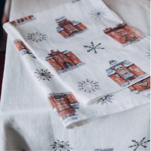Новогодние кухонные полотенца "Snow Town" набор из 2х шт.