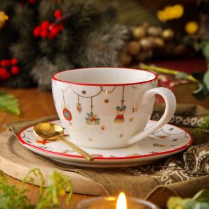 Новогодняя чайная пара "Christmas Gift" 250мл