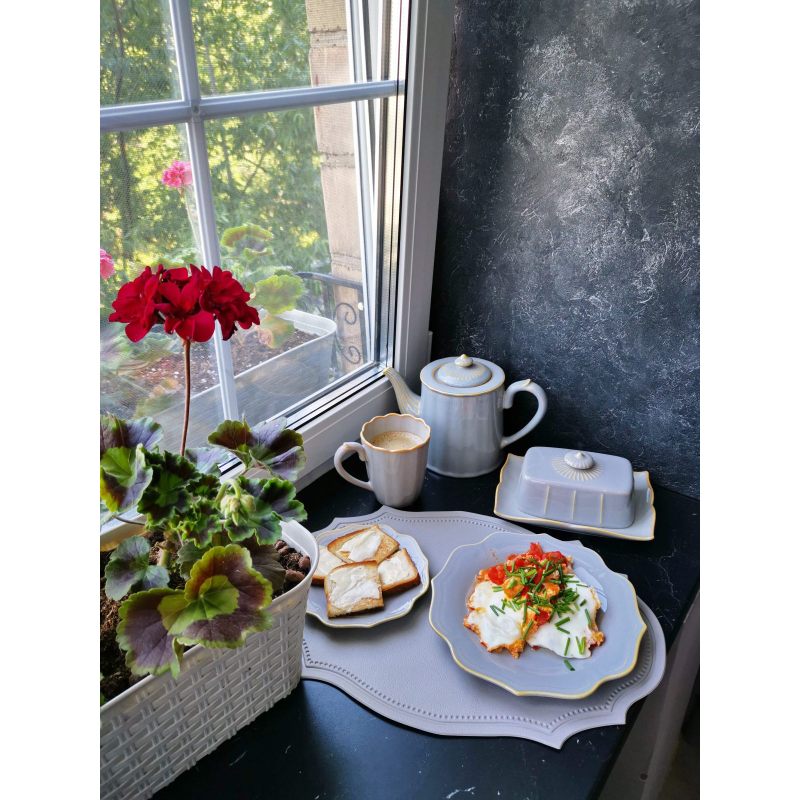 Масленка для сливочного масла с крышкой "England collection" фарфор