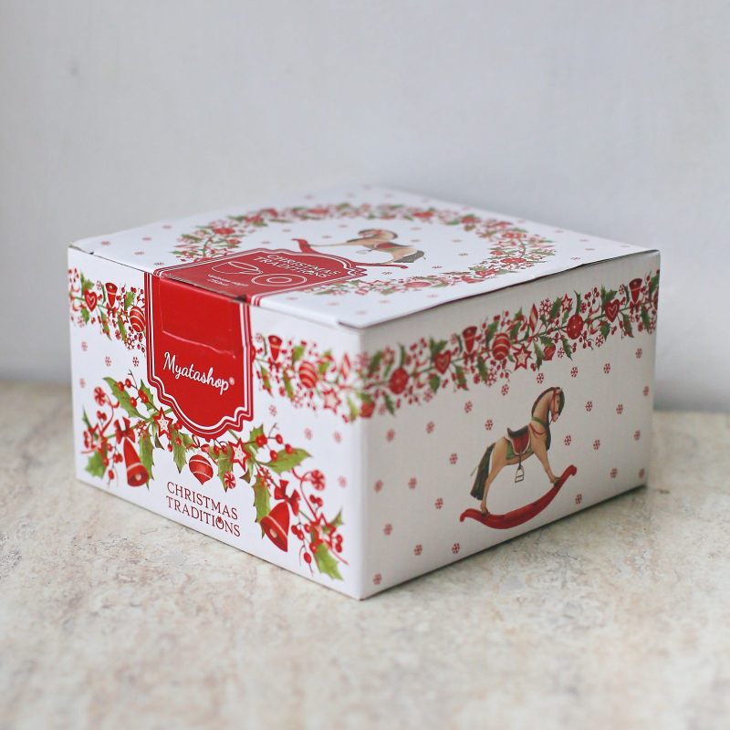 Новогодняя чайная пара "Christmas Traditions" 250мл в подарочной упаковке