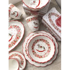 Суповая новогодняя тарелка "Christmas Traditions" 18см