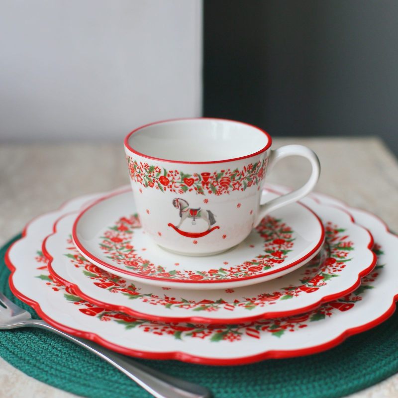 Новогодняя чайная пара "Christmas Traditions" 250мл в подарочной упаковке