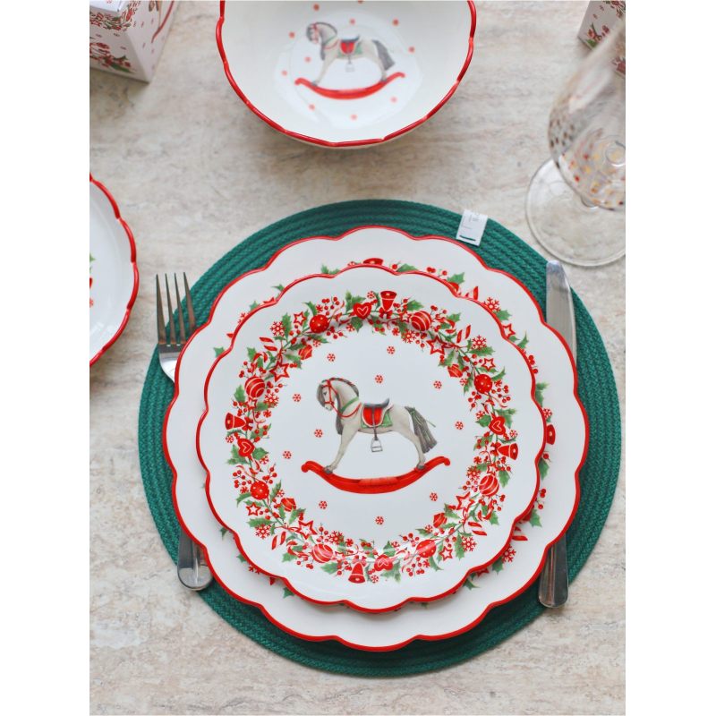 Обеденная новогодняя тарелка "Christmas Traditions" 26см