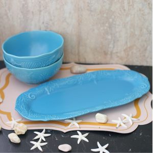 Набор для сервировки: блюдо и 2 салатника "Marine World Collection"