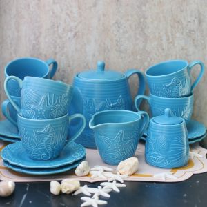 Чайный сервиз на 6 персон "Marine World Collection", 15 предметов