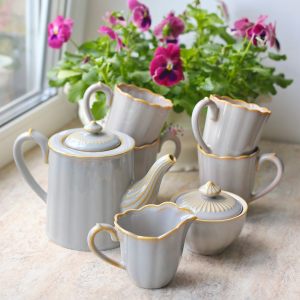 Набор для чаепития "England collection" кружки, чайник, сахарница и молочник
