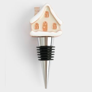 Новогодняя пробка для винной бутылки "Townlet Домик" 12 см