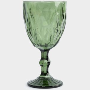 Новогодний бокал-кубок для вина "Diamond green color" 300 мл