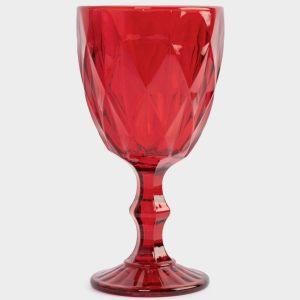Новогодний бокал-кубок для вина "Diamond red color" 300 мл